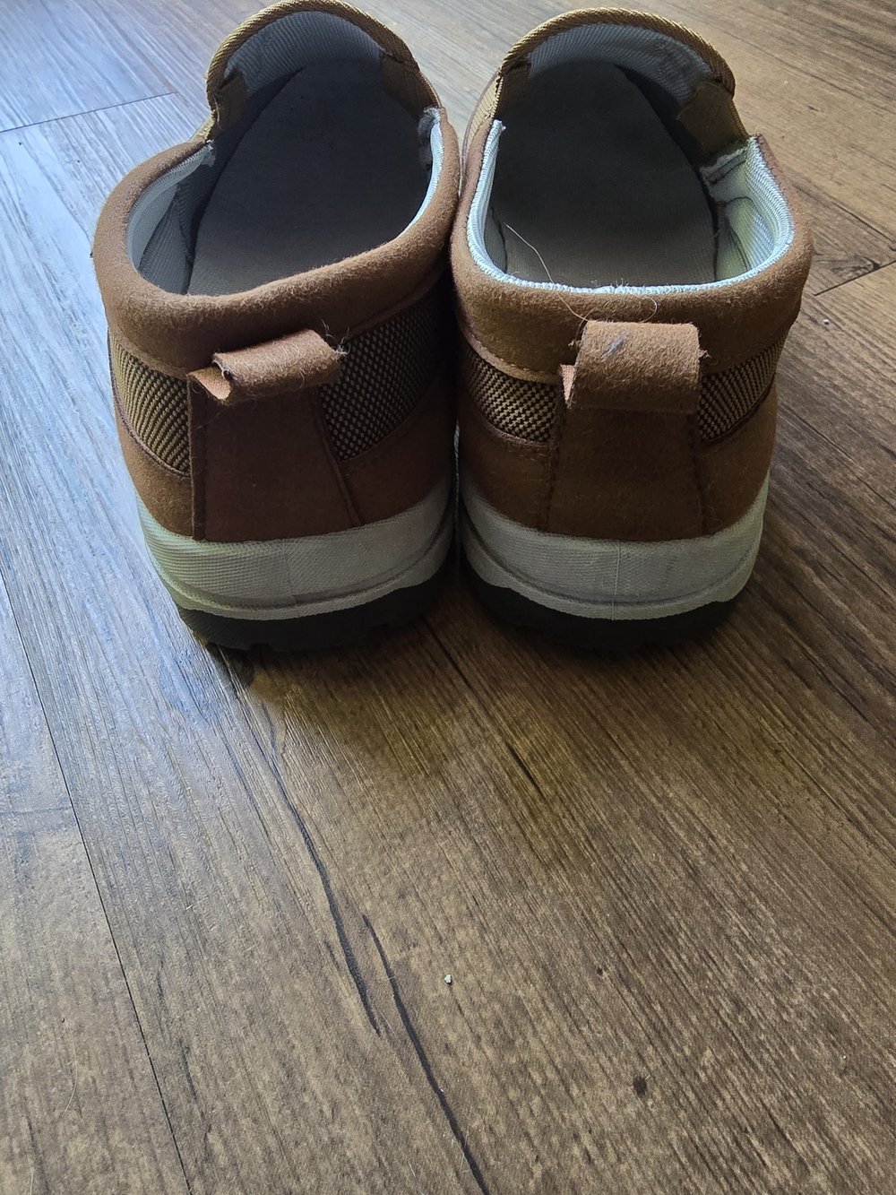 Men's Orthopedic Slip-On Casual Shoes in Brown - Comfortable Everyday Wear - Picture 3 of 5